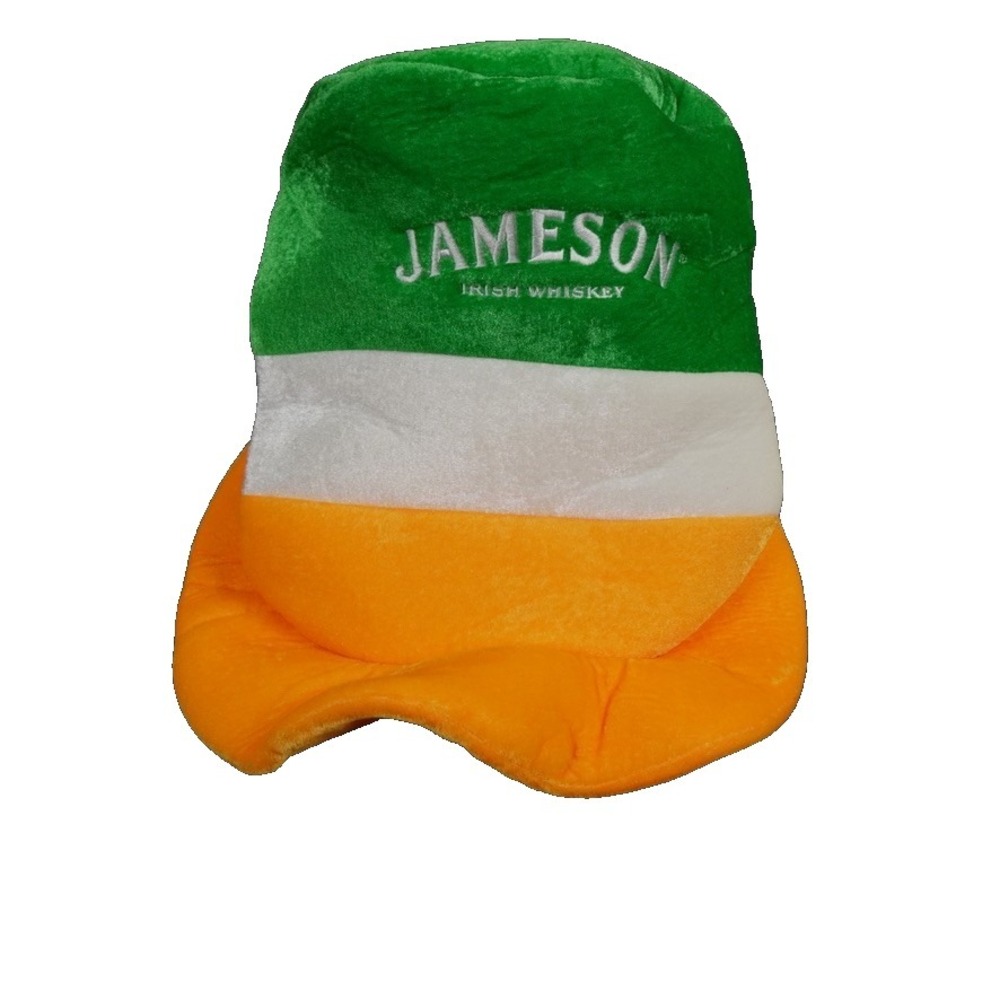 Jameson Irish Whiskey Felt Hat St. Patricks Day Irish Flag Stripes‎ Promotional